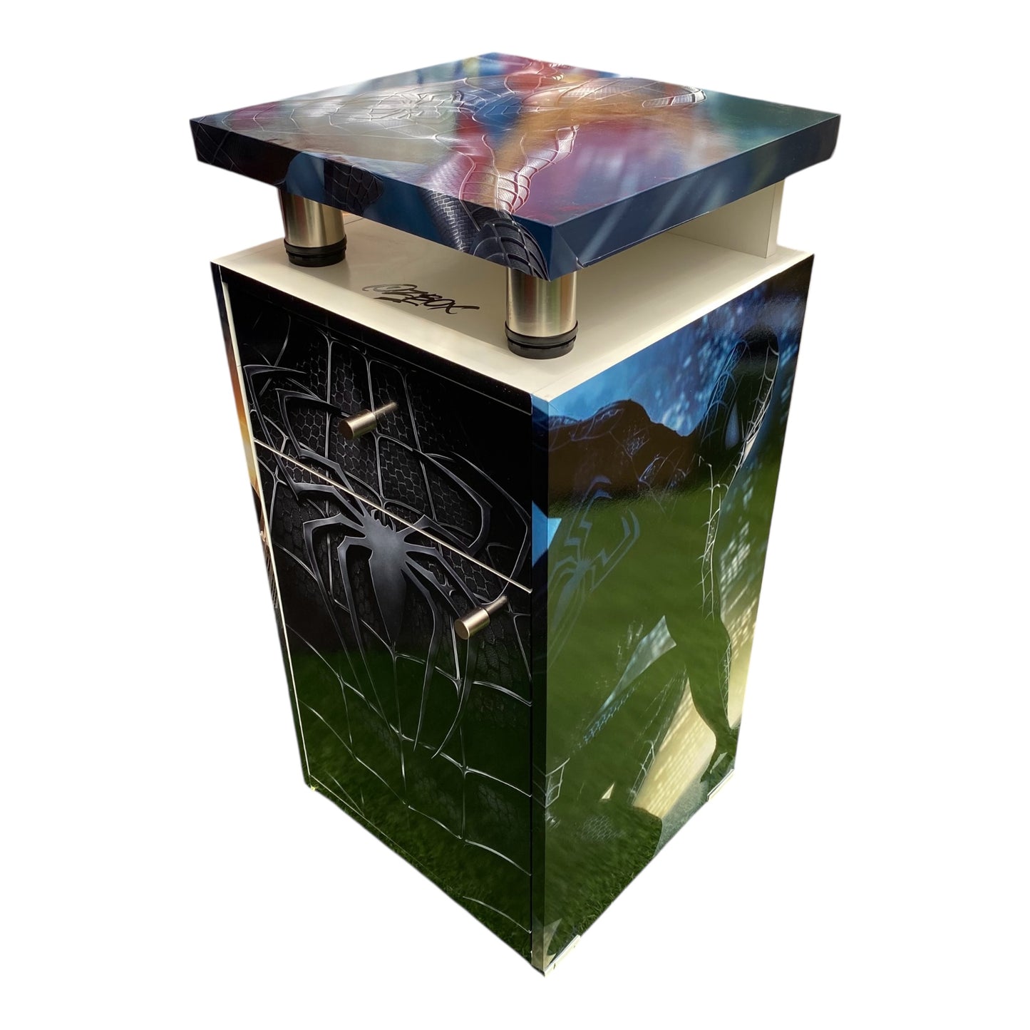 Velador con luz 1 cajon