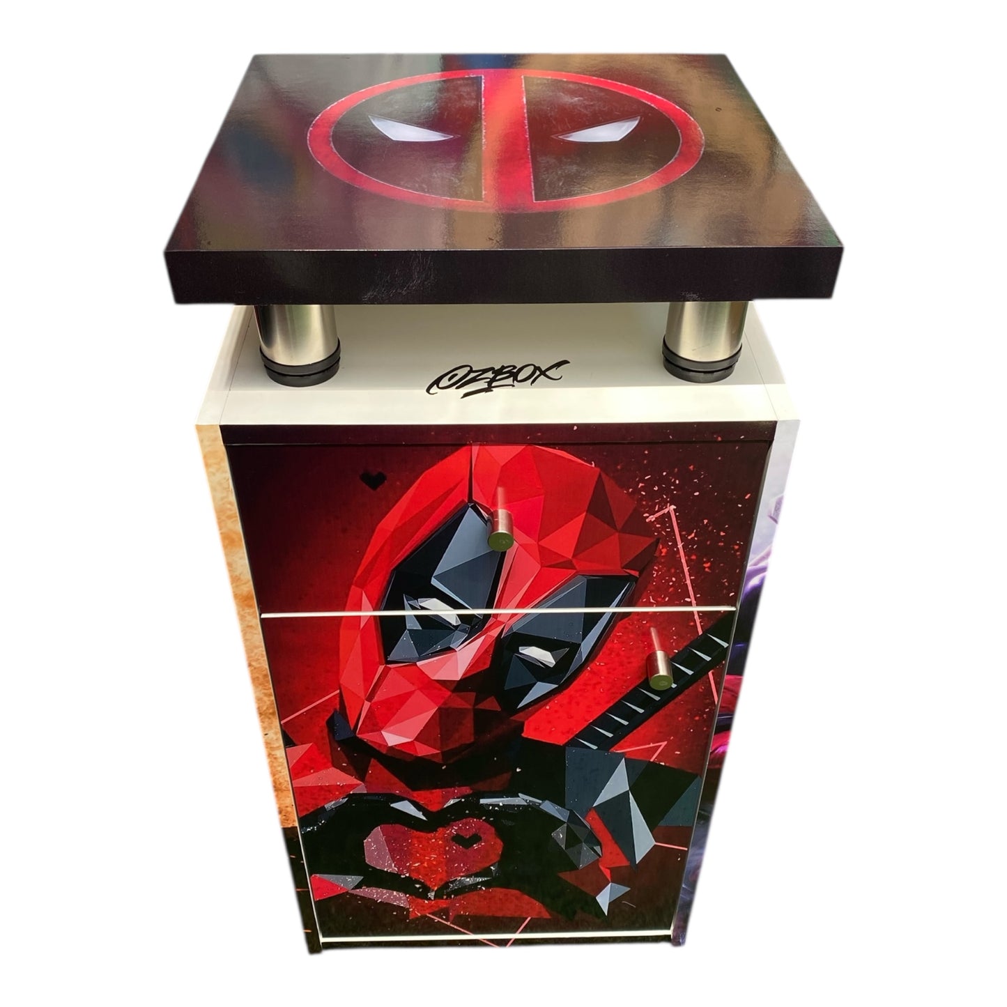 Velador con luz 1 cajon