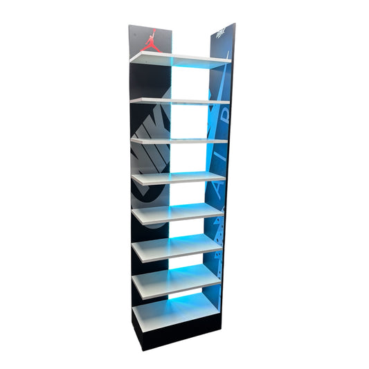 Organizador de esquina SNKR & SNAPBACK 16 pares con luz led
